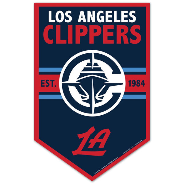 Los Angeles Clippers Wood Sign 11" x 17" 1/4" thick