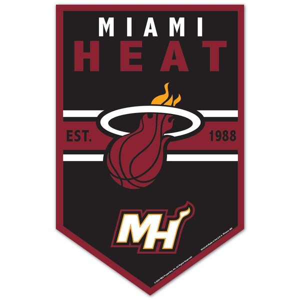 Miami Heat Wood Sign 11" x 17" 1/4" thick