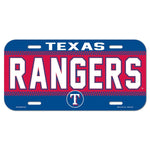 Texas Rangers License Plate