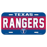 Texas Rangers License Plate