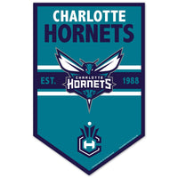 Charlotte Hornets Wood Sign 11" x 17" 1/4" thick