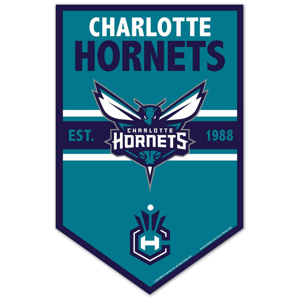 Charlotte Hornets Wood Sign 11" x 17" 1/4" thick