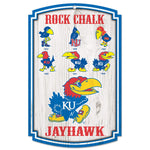 KANSAS JAYHAWKS / Vintage Collegiate vault Wood Sign 11" x 17" 1/4" thick