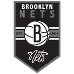Brooklyn Nets Wood Sign 11" x 17" 1/4" thick