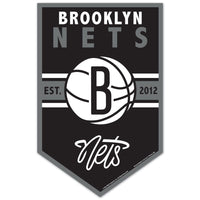 Brooklyn Nets Wood Sign 11" x 17" 1/4" thick