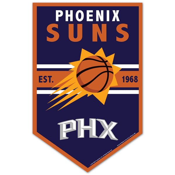 Phoenix Suns Wood Sign 11" x 17" 1/4" thick