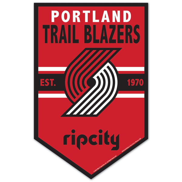 Portland Trail Blazers Wood Sign 11" x 17" 1/4" thick