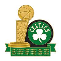 Boston Celtics Collector Enamel Pin Jewelry Card
