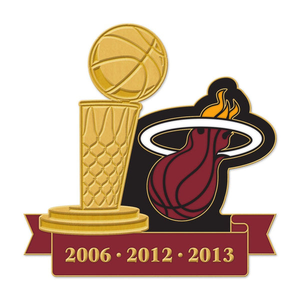 Miami Heat Collector Enamel Pin Jewelry Card