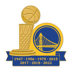 Golden State Warriors Collector Enamel Pin Jewelry Card