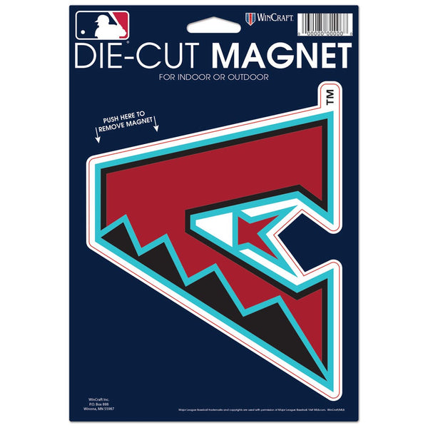Arizona Diamondbacks Die Cut Logo Magnet 6.25" x 9"