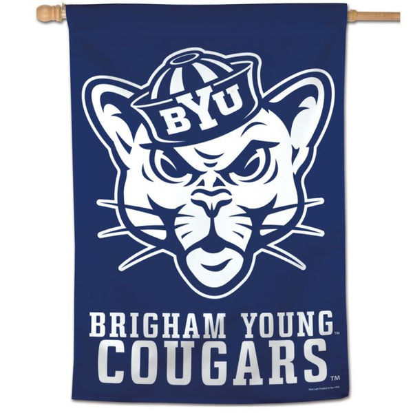 Wholesale-Brigham Young Cougars Vertical Flag 28" x 40"