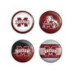 Wholesale-Mississippi State Bulldogs Button 4 Pack 1 1/4" Rnd