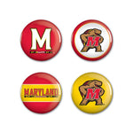 Wholesale-Maryland Terrapins Button 4 Pack 1 1/4" Rnd