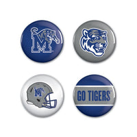 Wholesale-Memphis Tigers Button 4 Pack 1 1/4" Rnd