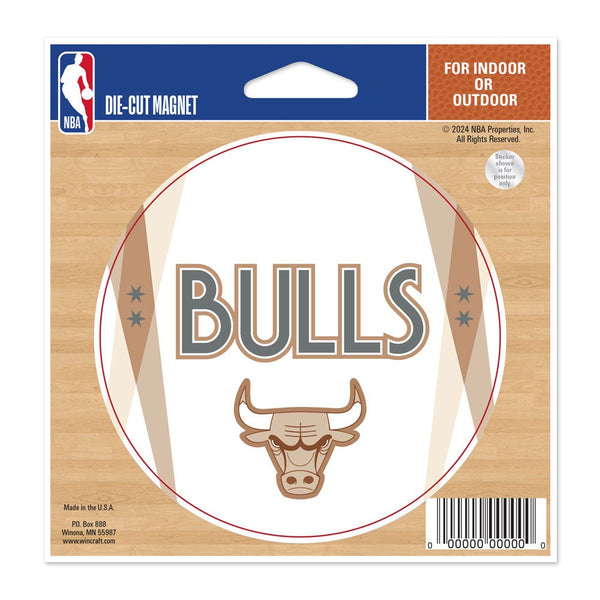 Chicago Bulls / City Edition Die Cut Magnet 4.5" x 6"