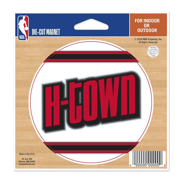 Houston Rockets / City Edition Die Cut Magnet 4.5" x 6"