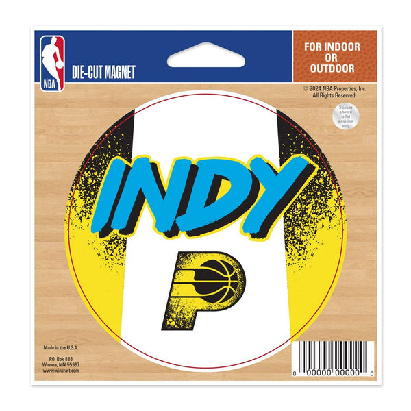Indiana Pacers / City Edition Die Cut Magnet 4.5" x 6"