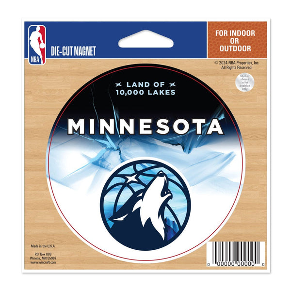Minnesota Timberwolves / City Edition Die Cut Magnet 4.5" x 6"
