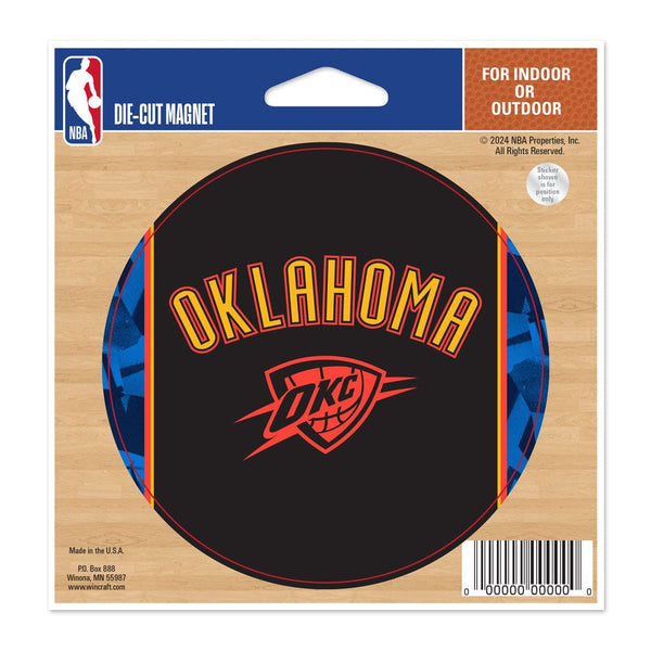 Oklahoma City Thunder / City Edition Die Cut Magnet 4.5" x 6"