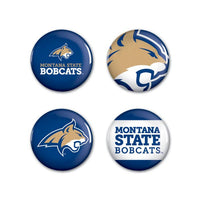 Wholesale-Montana State Bobcats Button 4 Pack 1 1/4" Rnd