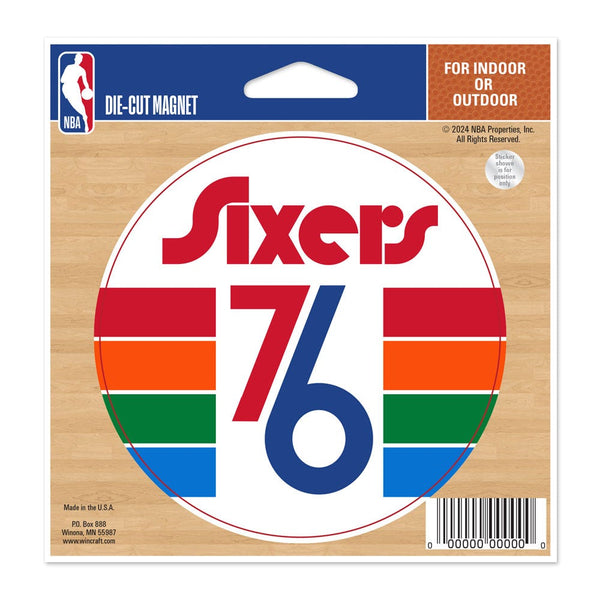 Philadelphia 76ers / City Edition Die Cut Magnet 4.5" x 6"