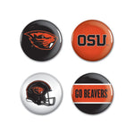 Wholesale-Oregon State Beavers Button 4 Pack 1 1/4" Rnd