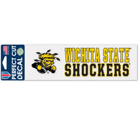 Wholesale-Wichita State Shockers Stacked Design Perfect Cut Decals 3" x 10"