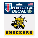 Wholesale-Wichita State Shockers Shockers Perfect Cut Color Decal 4.5" x 5.75"