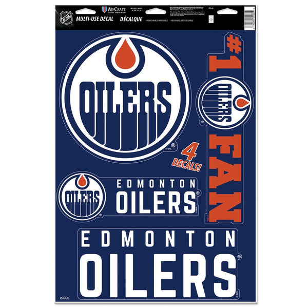 Edmonton Oilers Multi-Use Decal 11" x 17"