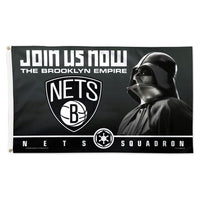 Brooklyn Nets / Star Wars star wars Flag - Deluxe 3' X 5'
