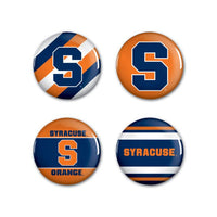 Wholesale-Syracuse Orange Button 4 Pack 1 1/4" Rnd