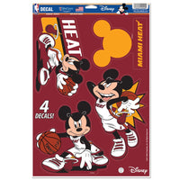 Miami Heat / Disney Multi-Use Decal 11" x 17"