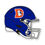 Denver Broncos Classic Wood Sign Helmet