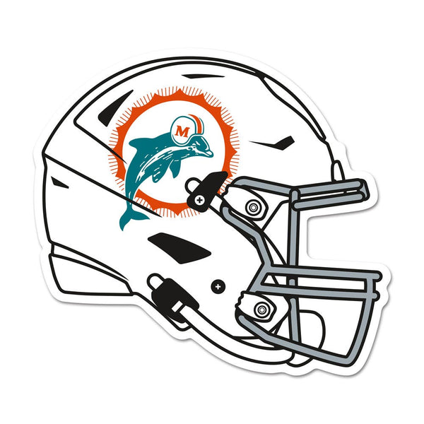 Miami Dolphins Classic Wood Sign Helmet