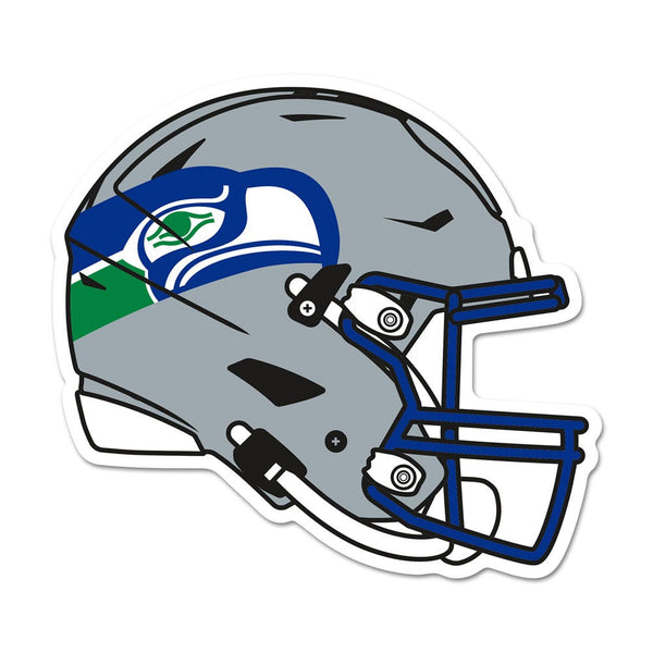 Seattle Seahawks Classic Wood Sign Helmet