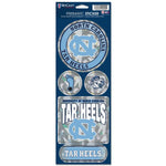 Wholesale-North Carolina Tar Heels Prismatic Decal 4" x 11"