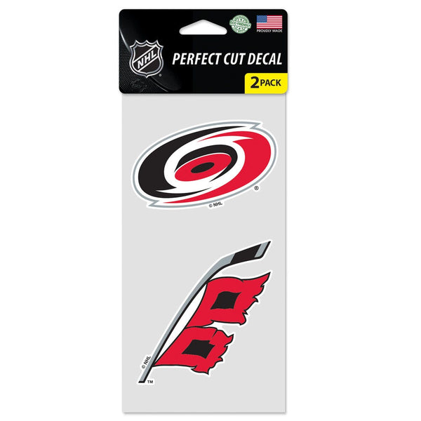 Carolina Hurricanes Perfect Cut Decal Set of two 4"x4"