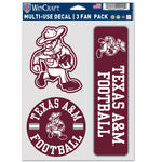 Texas A&M Aggies Ol' Sarge Football Multi Use 3 Fan Pack
