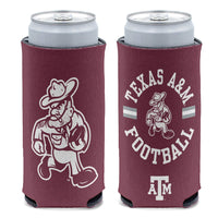 Texas A&M Aggies Ol' Sarge Football 12 oz Slim Can Cooler