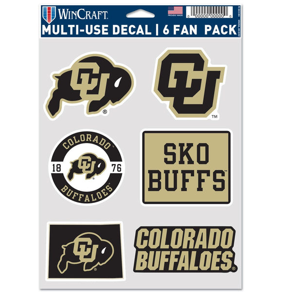 Colorado Buffaloes Multi Use 6 Fan Pack