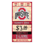 Ohio State Buckeyes Wood Sign 6x12 ticket