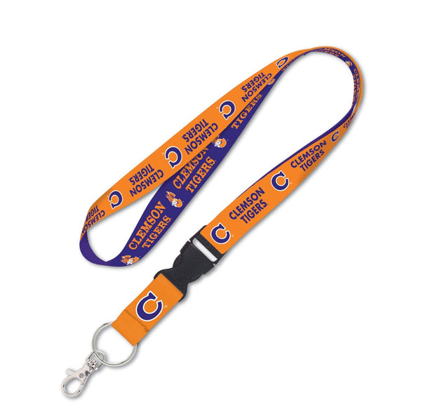 Clemson Tigers /College Vault Lanyard w/detachable buckle 1"