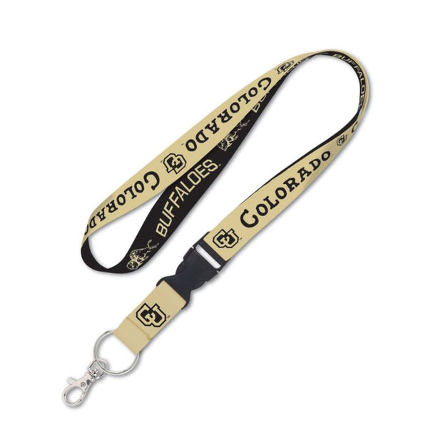 Wholesale-Colorado Buffaloes / Vintage Collegiate Lanyard w/detachable buckle 1"