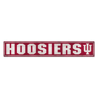 Indiana Hoosiers Wood Sign 6"x36" 3/8" thick