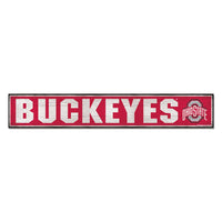 Ohio State Buckeyes Wood Sign 6"x36" 3/8" thick