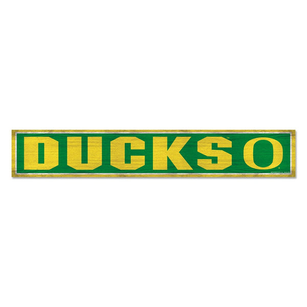 Oregon Ducks Wood Sign 6"x36" 3/8" thick