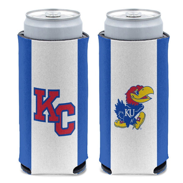 Kansas Jayhawks 12 oz Slim Can Cooler