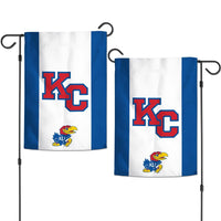 Kansas Jayhawks Garden Flags 2 sided 12.5" x 18"