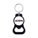 UConn Huskies Black Bottle Opener Key Ring